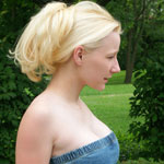 Busting Out of Tight Jean Dress