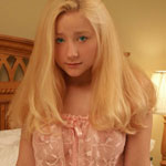 Busty Teen Blonde In Sheer Lingerie