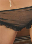 Anna in revealing sheer panties 
